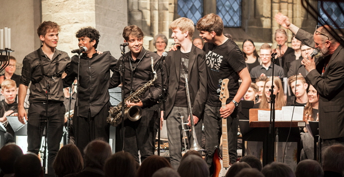 Funky Friends beim Musikschuljubiläum 2022 im "Schiefen Turm"